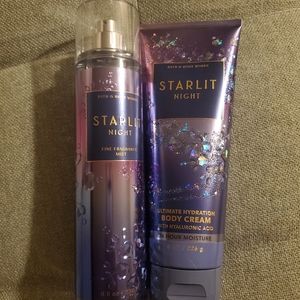 Bath and Body Works Starlit Night bundle